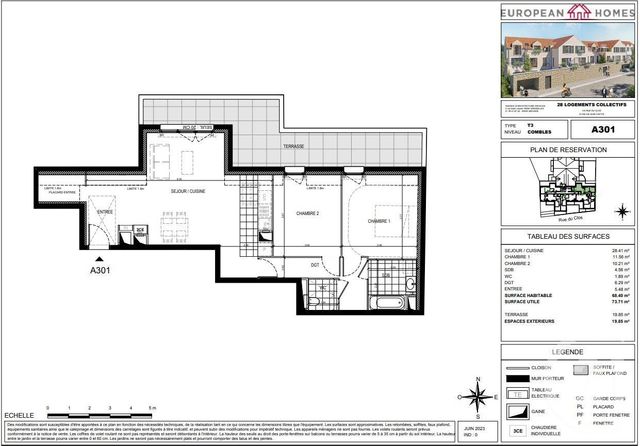 Appartement F3 à vendre - 3 pièces - 68.41 m2 - GIF SUR YVETTE - 91 - ILE-DE-FRANCE - Century 21 S.L.P. Immobilier